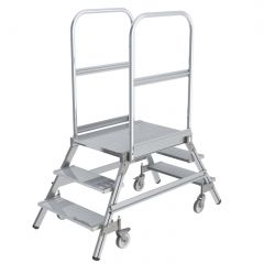 MUNK Günzburger Arbetsplattform Dubbelsidig Räfflad Aluminium